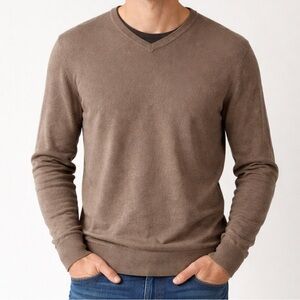 Jos A Bank Reserve Sweater Mens Large Wool Cashmere Knit Italian Yarn Italy